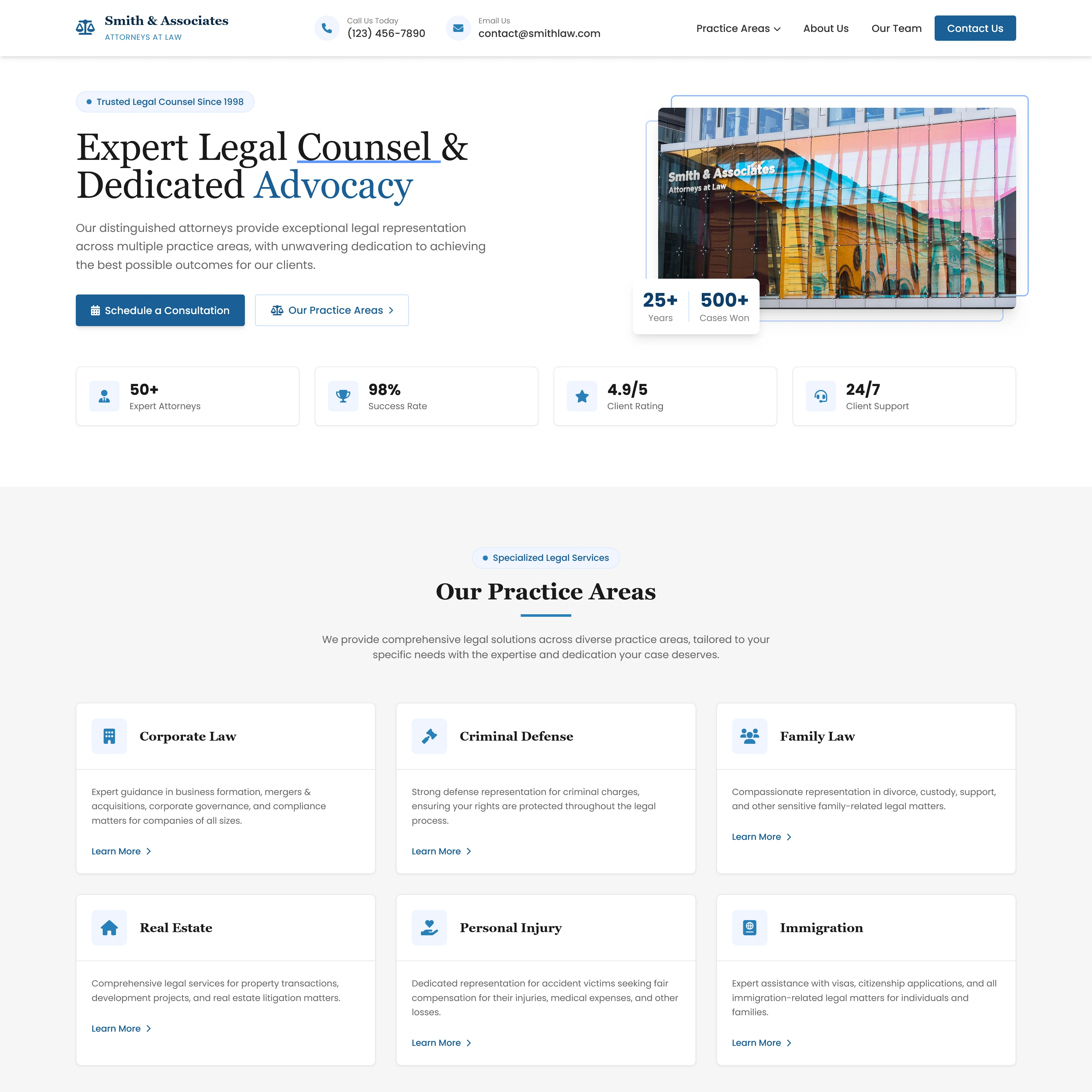 Legal Firm Website Showcase